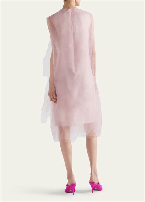 technical voile dress prada|Prada Sleeveless Technical Voile Dress .